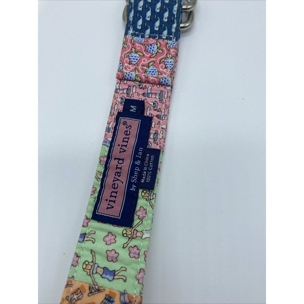 Vineyard Vines Multicolor Patchwork Canvas D Ring… - image 6